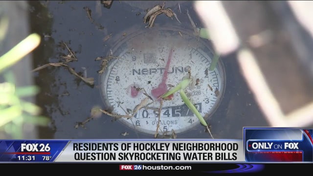 Several residents in Hockley subdivision question high water bills