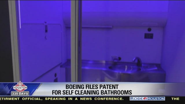 Boeing engineers design self-cleaning bathrooms