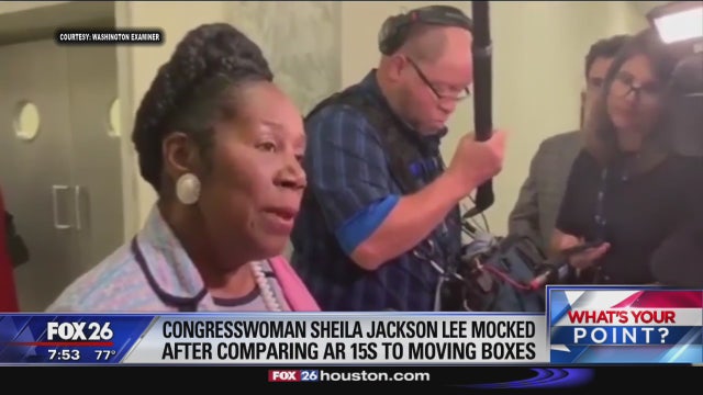 U.S. Rep Sheila Jackson Lee misspeaks about semi automatic weapons - What's Your Point?