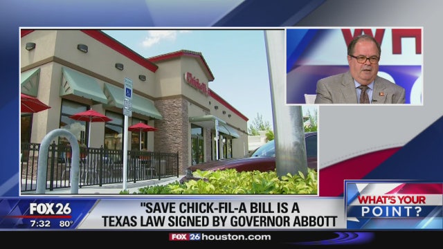 New Chick-fil-a law stops discrimination or creates pathway for prejudice- What's Your Point?