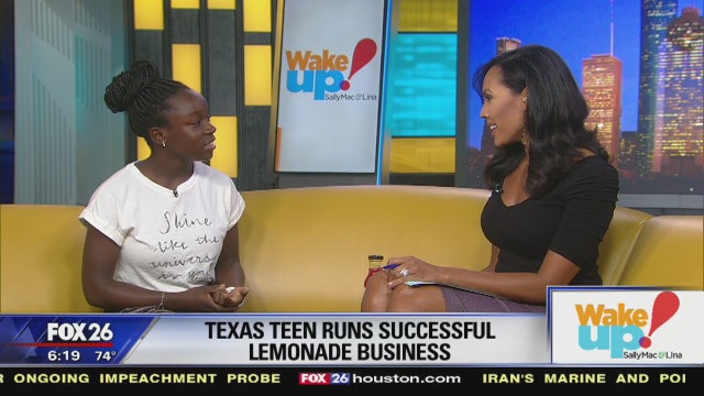 14 year-old CEO announces her company's lemonade will be at all Texas HEB stores