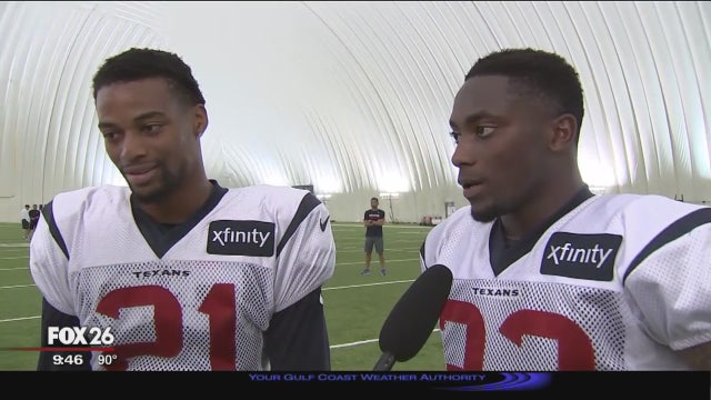 Two long-time friends play for the Texans
