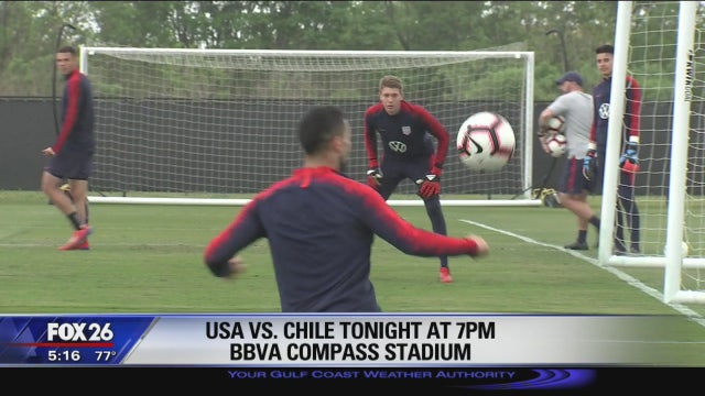 USA and Chile tied 1-1 in friendly at BBVA Compass Stadium
