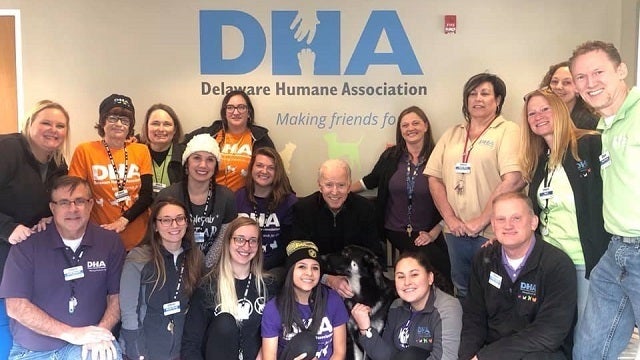 Former Vice President Joe Biden adopts dog in Delaware