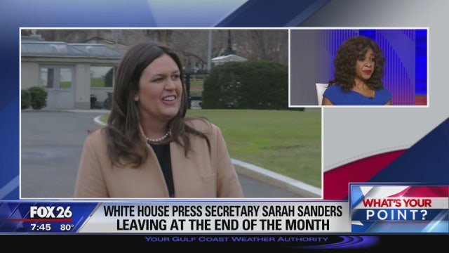 Sarah Huckabee Sanders stepping down - What's Your Point?