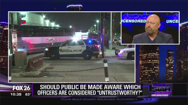 Who are Harris County's 'untrustworthy' law enforcement officers?