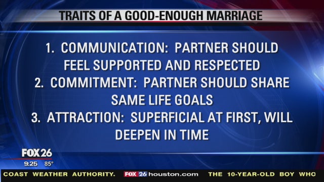 Why a 'good enough' marriage is best