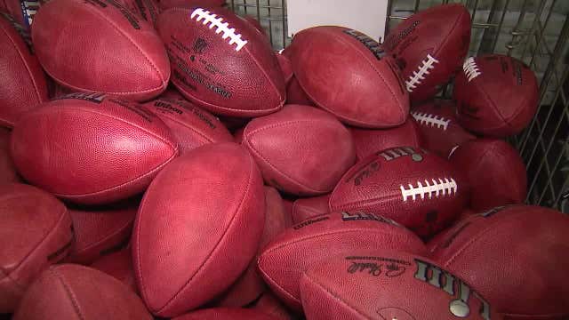 Ohio factory makes every official football by hand for Super Bowl LIII