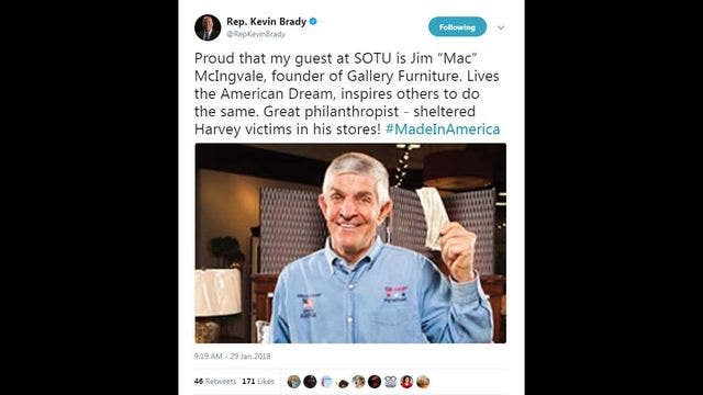 'Mattress Mack' slated to be guest of honor at tonight's State of Union address