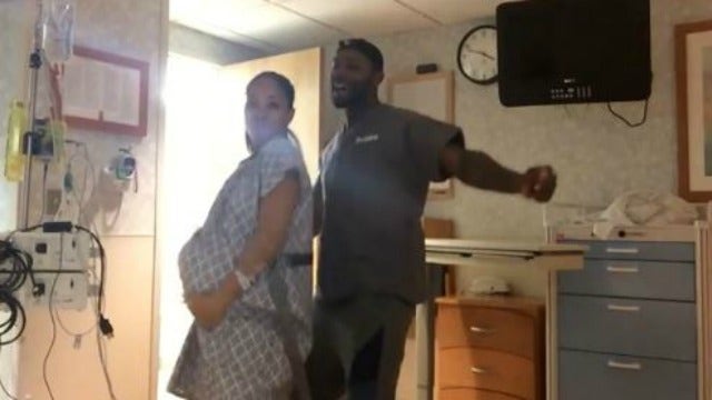 NFL Player, wife 'bump' to induce labor