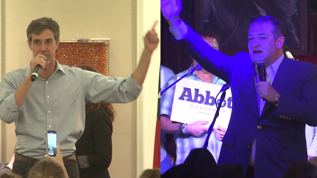 Congressman Beto O'Rourke, Senator Ted Cruz hold rallies in Houston area