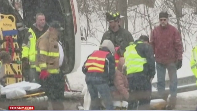 Tour bus crashes in Connecticut