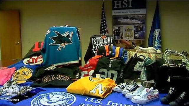 Feds seize $1.5M in counterfeit sports merch in Bay Area