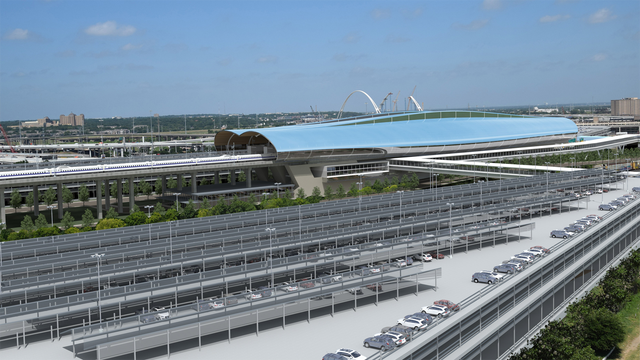 New renderings show Texas bullet train station in Dallas