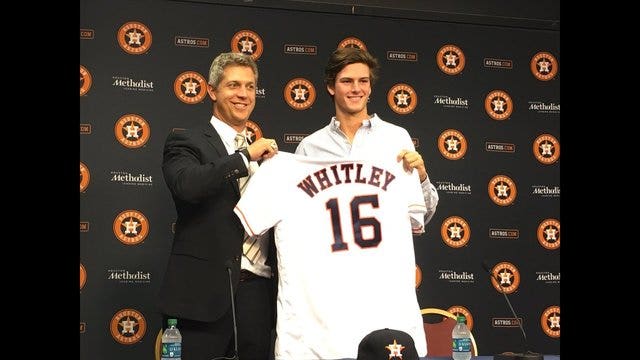 Forrest Whitley apologizes for being suspended by MLB