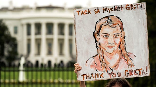 Greta Thunberg brings environmental campaign to Washington