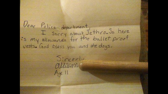 Girl donates allowance to help buy K9 bulletproof vests