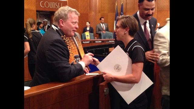 Houston City Hall honors Houston Dash World Cup champions