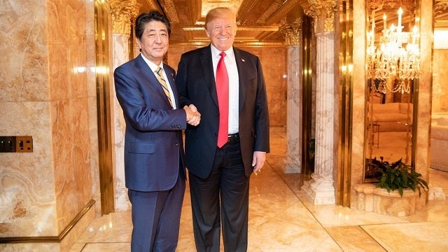 Abe mum on Trump's claim of nomination for Nobel Peace Prize