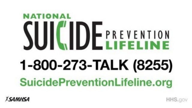 Suicide prevention: Click here for information on how to get help