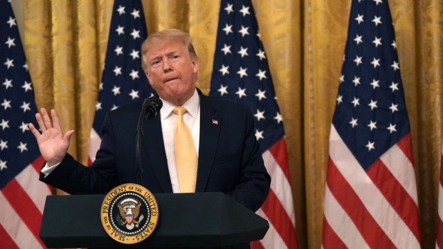 Trump digs in on incendiary tweets against lawmakers, says ‘if you're not happy here, you can leave'