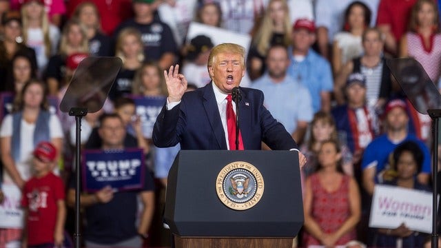 Trump says not happy with 'send her back' chant