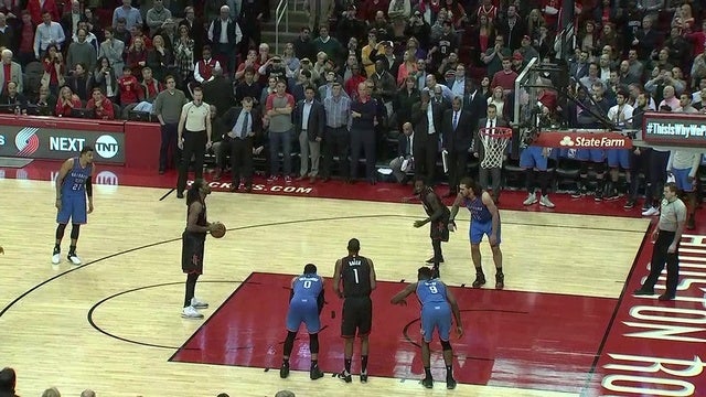 Nene free throws lift Rockets over Thunder 118-116