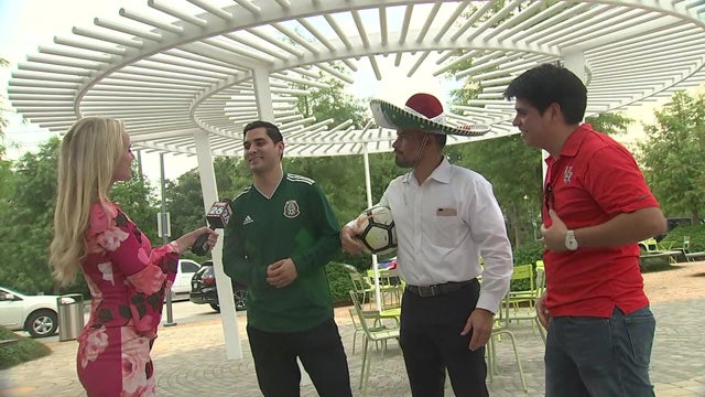 Fans gear up for Mexico - South Korea FIFA World Cup match
