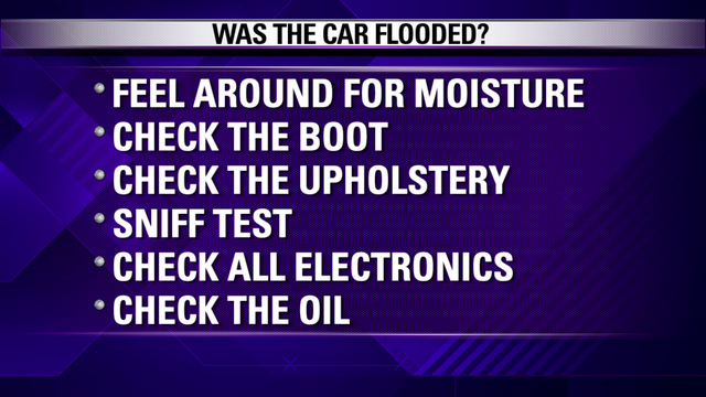Buyer beware of flooded cars