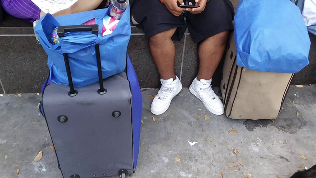 Two Houstonians ticketed for sitting, setting belongings on sidewalk