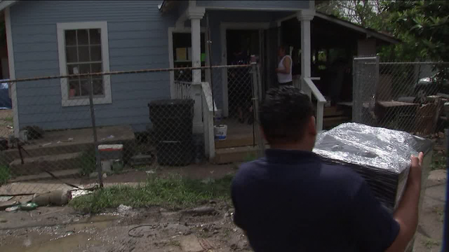 Harvey victims receive brand new furniture donation