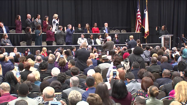 With oaths Democrats assume full control of Harris County government