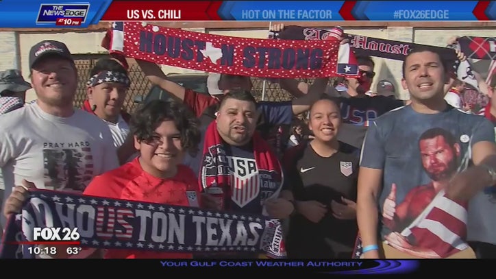 Texas Represents In Usa Vs Chile Crowd