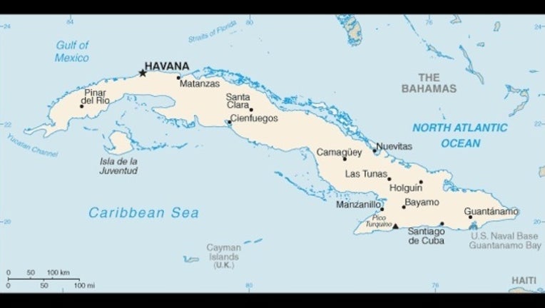 Map of Cuba