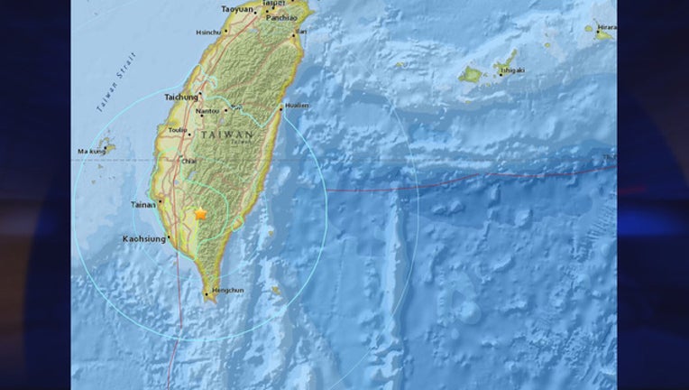 4f67f15c-Earthquake in Taiwan on Feb. 5, 2016