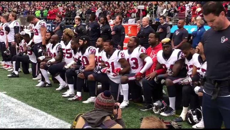 Most Texans kneel during anthem after owner's comments