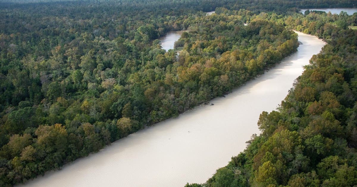 Cause of mysterious white water in San Jacinto River identified | FOX 26 Houston