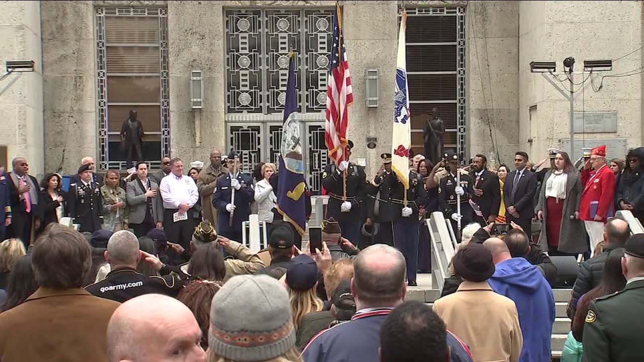 Veterans Day Celebration and Parade at Houston City Hall