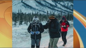 Kevin Kline has completed 100 miles in his 'Delivering Hope Run' in Alaska