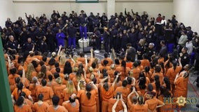 Kanye's surprise gospel-rap performance at Harris County jails an 'egregious' violation, atheist group says