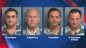 4 Montgomery Co. doctors arrested for illegally prescribing controlled substances, reportedly responsible for 8 overdoses