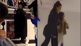 Kanye West and Kim Kardashian visit the Galleria in Houston