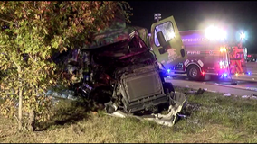 Multi-vehicle crash shuts down SB mainlanes of North Freeway at Woodlands Pkwy