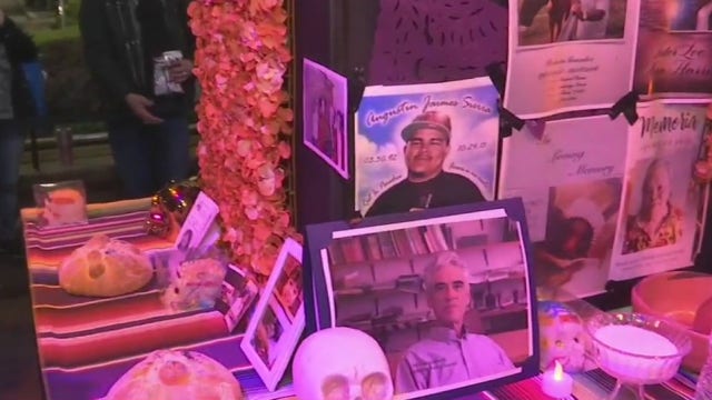 Discovery Green builds community altar for Dia de los Muertos