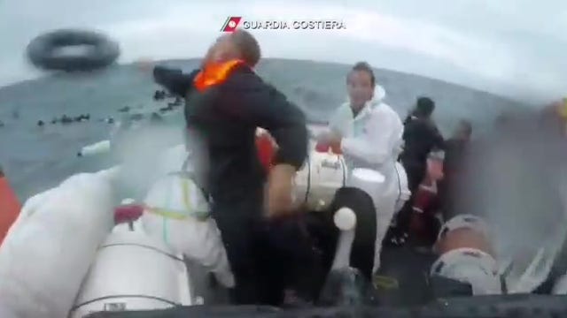 Italian Coast Guard rescues 149 migrants from rough seas, the bodies of 5 women were recovered on Sunday