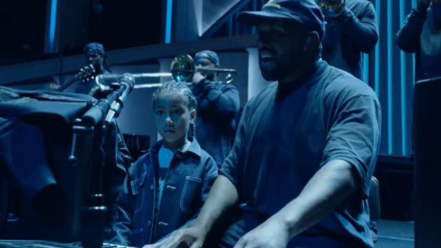 Kanye West and his choir perform for a packed house at Lakewood Church