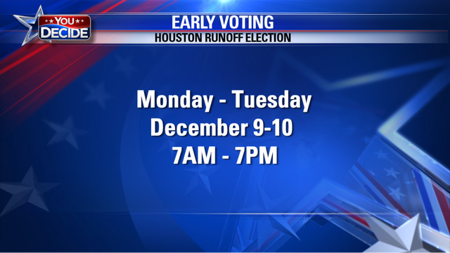 Early voting continues for Houston's December runoff election