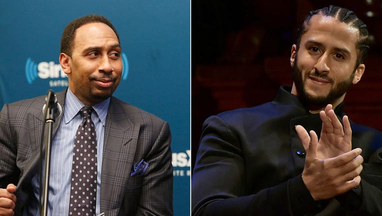 (L-R) Stephen A. Smith, Colin Kaepernick