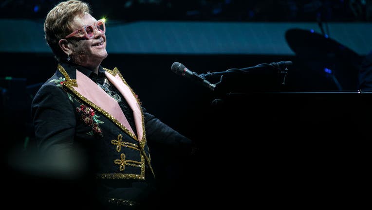 Elton John performs during the 