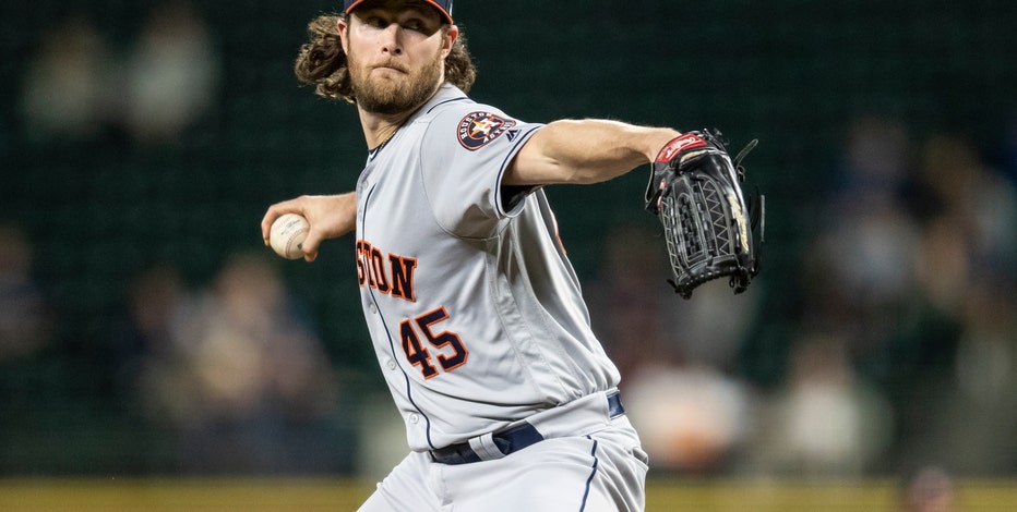 Houston Astros starting pitcher Gerrit Cole pitches to Seattle News  Photo - Getty Images